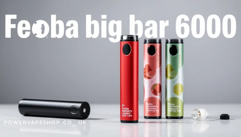 Feoba Big Bar 6000 disposable vape showcasing its vibrant flavors and innovative design