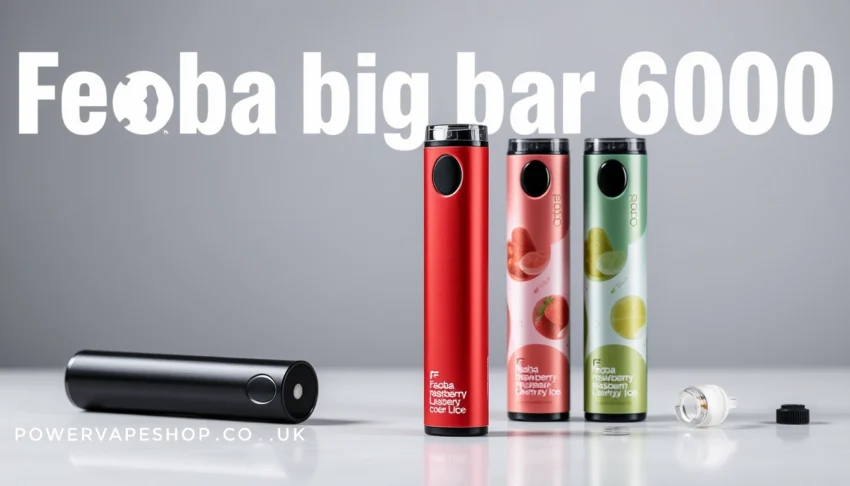 Feoba Big Bar 6000 disposable vape showcasing its vibrant flavors and innovative design